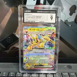 Pokemon Jolteon ex #052/187 Sv8a Terastal Fest Double Rare Holo CGC MINT 9 JP - Image 1