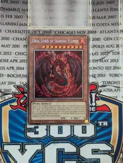 Yugioh Uria, Lord of Searing Flames-MZMU-EN000-Starlight Rare 1st Edition Yugioh - Image 1