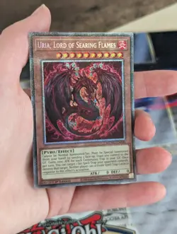 Yugioh Uria, Lord of Searing Flames-MZMU-EN000-Starlight Rare 1st Edition Yugioh - Image 2