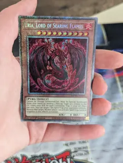 Yugioh Uria, Lord of Searing Flames-MZMU-EN000-Starlight Rare 1st Edition Yugioh - Image 3