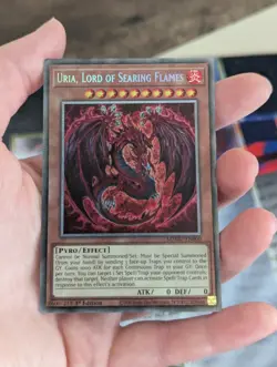 Yugioh Uria, Lord of Searing Flames-MZMU-EN000-Starlight Rare 1st Edition Yugioh - Image 4