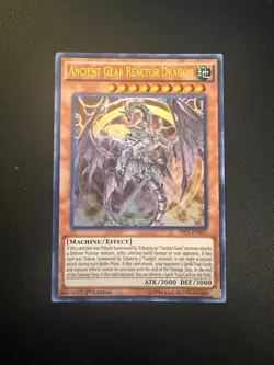 Yu-Gi-Oh! Ancient Gear Reactor Dragon SR03-EN001 Ultra Rare 1st Edition NM - Image 1