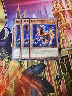 3X Red Sprinter - SDCK-EN011 - Common 1st Edition NM Yugioh - Image 1