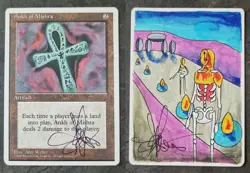 MTG Magic - ARTIST PROOF - Ankh of Mishra - AP - by original artist Amy Weber - Image 1