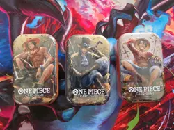 One Piece Tin Pack Set Vol. 2 (TS-02) OP-13 Factory Sealed Set Of 3 Brothers - Image 1