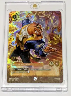 Disney Lorcana Beast - Gracious Prince (Enchanted) 224/204 Fabled Holo - Image 1