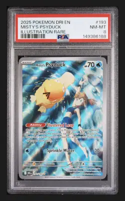 DESTINED RIVALS | ILLUSTRATION RARE MISTY'S PSYDUCK 193/182 PSA 8 - Image 1