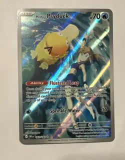 Pokemon TCG Misty's Psyduck Destined Rivals 193/182 Illustration Rare - Image 1