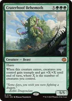 MTG Craterhoof Behemoth - Promo Pack, NM-Mint, English Promo Pack: Tarkir: Drago - Image 1