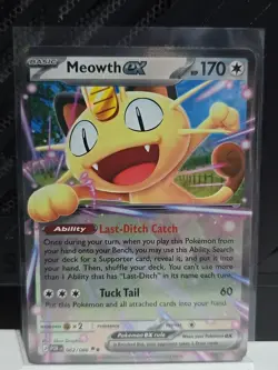 Pokemon TCG Cards Meowth ex 062/088 Perfect Order Double Rare Holo NM-M - Image 1
