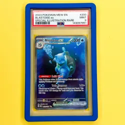 2023 Pokemon Mew En-151 Blastoise ex Special Illustration Rare 200/165 PSA 9 - Image 1