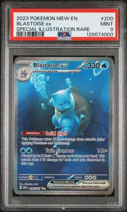 2023 Pokemon Mew En-151 Blastoise Ex Special Illustration Rare PSA 9 #200 - Image 1