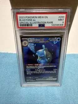 PSA 9 MINT 2023 POKEMON MEW EN-151 #200 BLASTOISE ex SPECIAL ILLUSTRATION RARE - Image 1