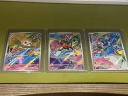 Pokemon TCG First Partner Illustration Collection Rowlet, Litten, Popplio Alola - Image 1