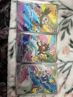 Pokemon TCG First Partner Illustration Collection Rowlet, Litten, Popplio Alola - Image 1