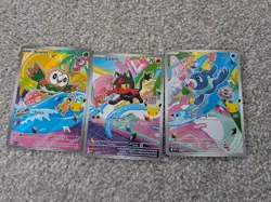Pokemon TCG First Partner Illustration Collection Rowlet, Litten, Popplio Alola - Image 1
