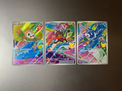 Pokemon TCG First Partner Illustration Collection Alola: Rowlet, Litten, Popplio - Image 1