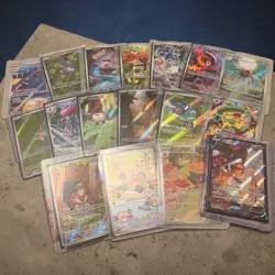 Pokemon Full Art Bundle 17 Cards Illustration Rare EX V Lot - Image 1