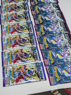 Lot of 16x - Pokemon 7x Japanese Raging Surf + 9 Scarlet EX Booster Packs SEALED - Image 5