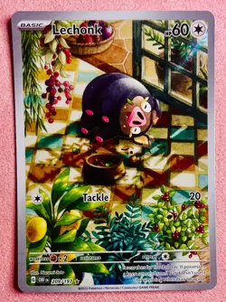 Lechonk 209/197 Illustration Rare | Obsidian Flames | 2023 Pokemon TCG Card | LP - Image 1