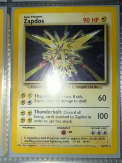 Pokemon Zapdos Base Set 16/102 Holo Rare Card 90 HP Basic English Wizards - Image 5