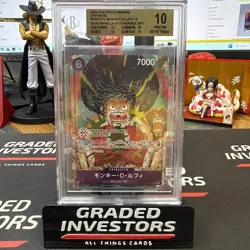 Luffy BGS 10 Pristine OP07-073 Japanese Promo One Piece Bandai Card Fest 25-26 - Image 1