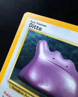 Ditto Holo Rare LP - 3/62 Fossil Set - Vintage Pokemon TCG Card 1998 - Image 3