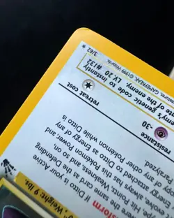 Ditto Holo Rare LP - 3/62 Fossil Set - Vintage Pokemon TCG Card 1998 - Image 5