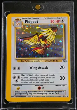 Pidgeot 8/64 Holo Rare Jungle Set Unlimited Edition Pokemon Card Never Played - Image 1