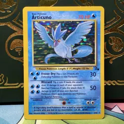 Articuno 2/62 Fossil Holo Rare — Vintage WOTC Pokemon Card LP - Image 1