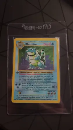 Blastoise 2/102 Holo 1st Edition Base Set Pokemon Card 1999 HP - Image 1