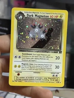 #2 Dark Magneton 11/82 Team Rocket 2000 Holo Rare WOTC Pokemon Card TCG - Image 3