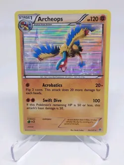 Pokemon Archeops 54/101 Holo Rare Plasma Blast Black & White Card NM - Image 1