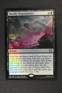 Magic The Gathering: Hostile Negotiations - BRO - Rare Foil - NM - MTG - Image 1