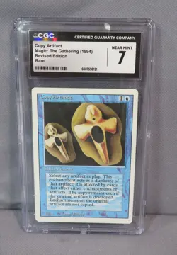 COPY ARTIFACT 1994 MTG Revised Ed. RARE Magic Gathering Card Graded CGC 7 NM - Image 1