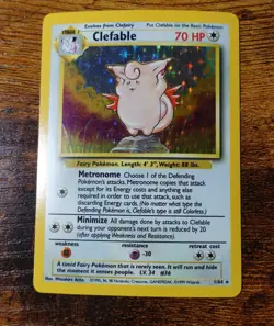 Clefable 1/64 No Symbol Error Holo Jungle Set Rare Pokemon Card VLP/NM^ - Image 1