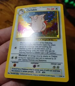 Clefable 1/64 No Symbol Error Holo Jungle Set Rare Pokemon Card VLP/NM^ - Image 5