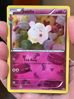 POKEMON SWIRLIX RC19-RC15 UNCOMMON RADIANT COLLECTION GENERATIONS LP CARD - Image 1