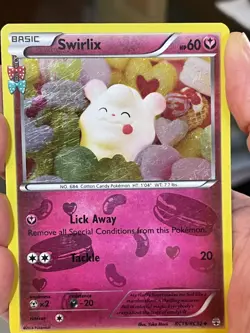 POKEMON SWIRLIX RC19-RC15 UNCOMMON RADIANT COLLECTION GENERATIONS LP CARD - Image 3