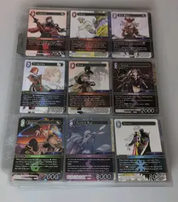 Lot Of 31 Pages Of TCG, Anime Cards Flesh & Blood, Square Enix, Star Wars + More - Image 1
