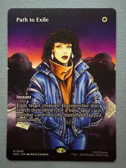 Path to Exile (Borderless) NM - Teenage Mutant Ninja Turtles MTG TMNT PZA #1 - Image 1