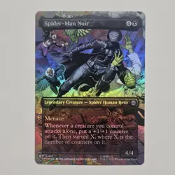 Spider-Man Noir (Foil Borderless) 0204 - SPM: Marvel's Spider-Man - MTG - Image 1