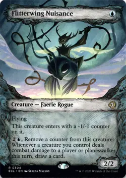 Flitterwing Nuisance SHOWCASE Lorwyn Eclipsed Magic MTG NM - Image 1
