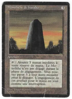 ►Magic-Style◄ MTG - Basalt Monolith - French Revised FBB - Poor - Image 1