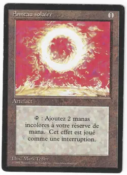►Magic-Style◄ MTG - Sol Ring - French Revised FBB - Good/Played - Image 1