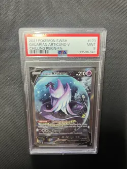 Galarian Articuno V Alt Art Chilling Reign-FA PSA 9 Mint Pokemon SWSH - Image 1