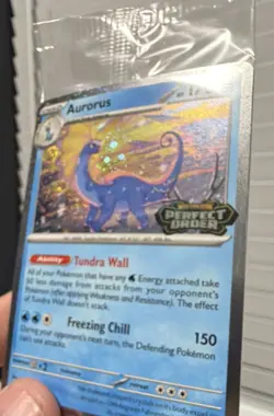 Pokemon Sealed Aurorus Perfect Order Holo Mega Evolution Promo - Image 2