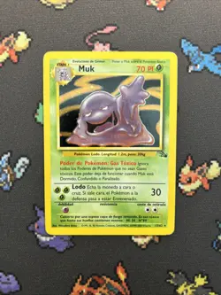 Muk 13/62 LP -Vintage Holo Rare Pokemon Card- Fossil Set (8q) - Image 1