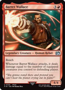 Barret Wallace #129 | Near Mint FOIL | Final Fantasy FIN | Magic MTG - Image 1