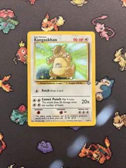 Kangaskhan 5/64 MP -Vintage Holo Rare Pokemon Card- Jungle Set (8q) - Image 1